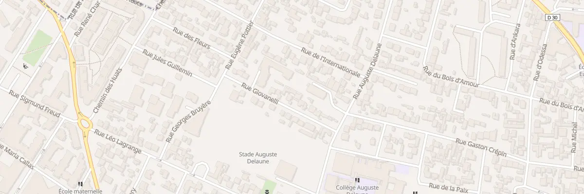 Plan du 16 Rue Giovanelli à Bobigny