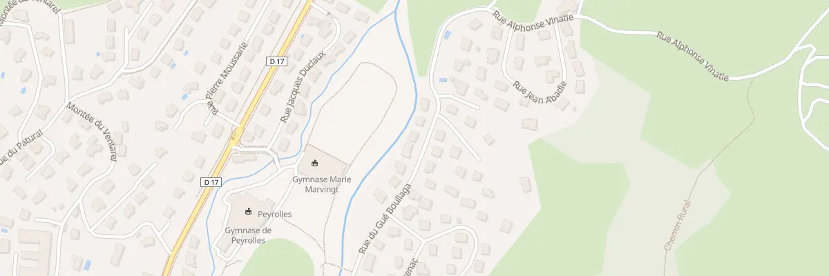 Plan du 57 Rue du Gue Bouliaga à Aurillac