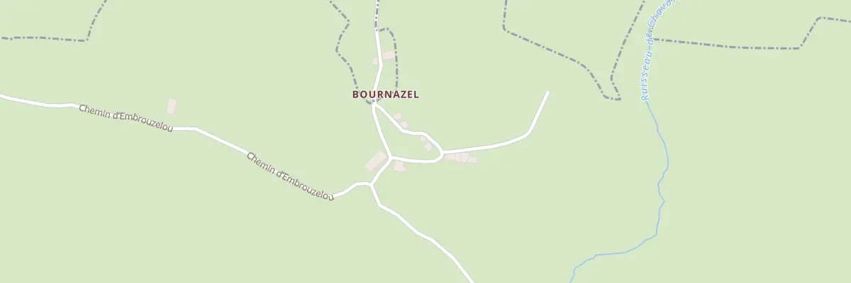 Plan du 5364 Bournazel à Saint-Martin-Valmeroux