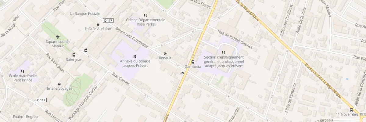 Plan du 25 Bd Gambetta à Noisy-le-Sec