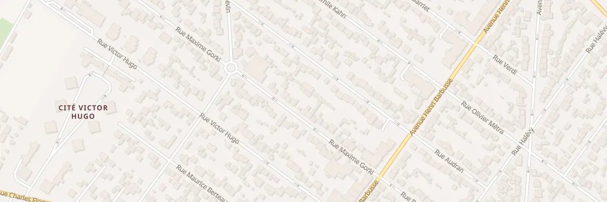 Plan du 24 Rue Maxime Gorki au Blanc-Mesnil