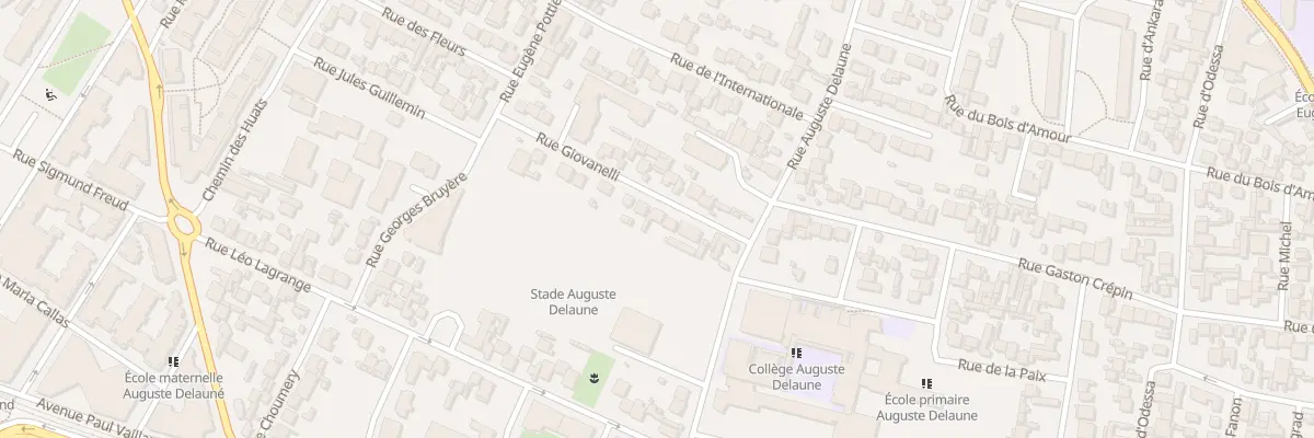 Plan du 11 Rue Giovanelli à Bobigny