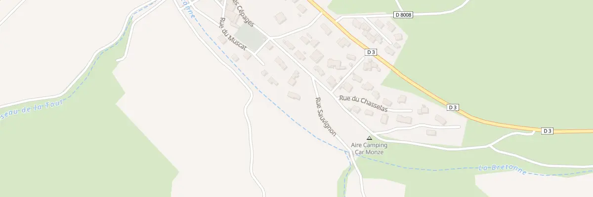Plan du 1 Rue Sauvignon à Monze