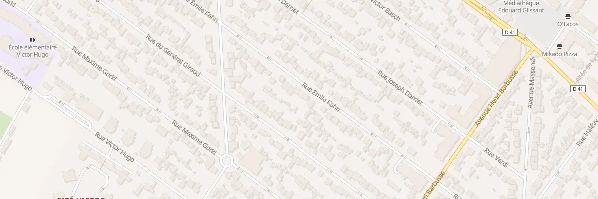 Plan du 41 Rue Emile Kahn au Blanc-Mesnil