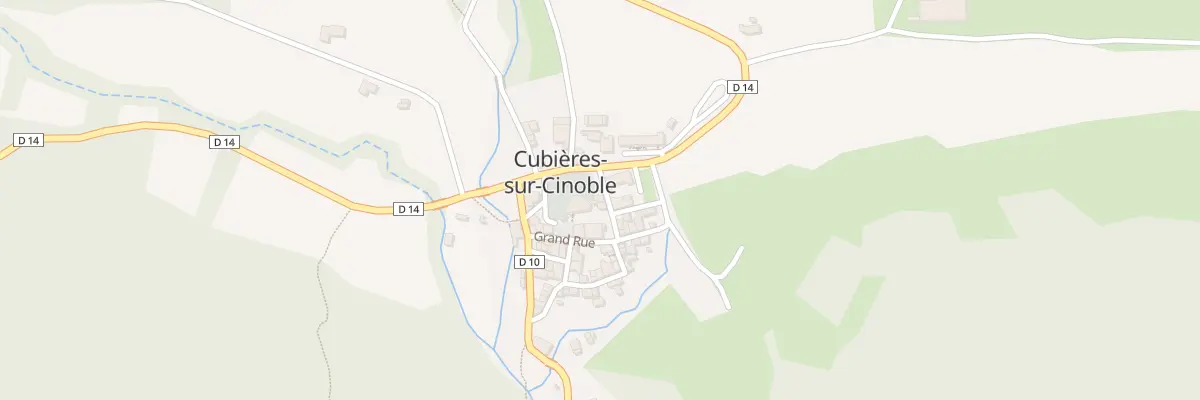 Plan de la Rue des 4 Coins à Cubières-sur-Cinoble