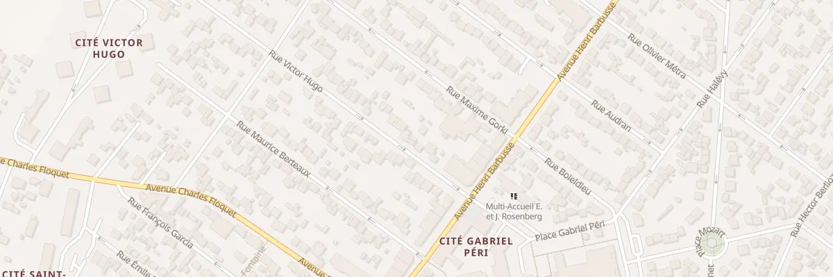 Plan du 14 Rue Victor Hugo au Blanc-Mesnil
