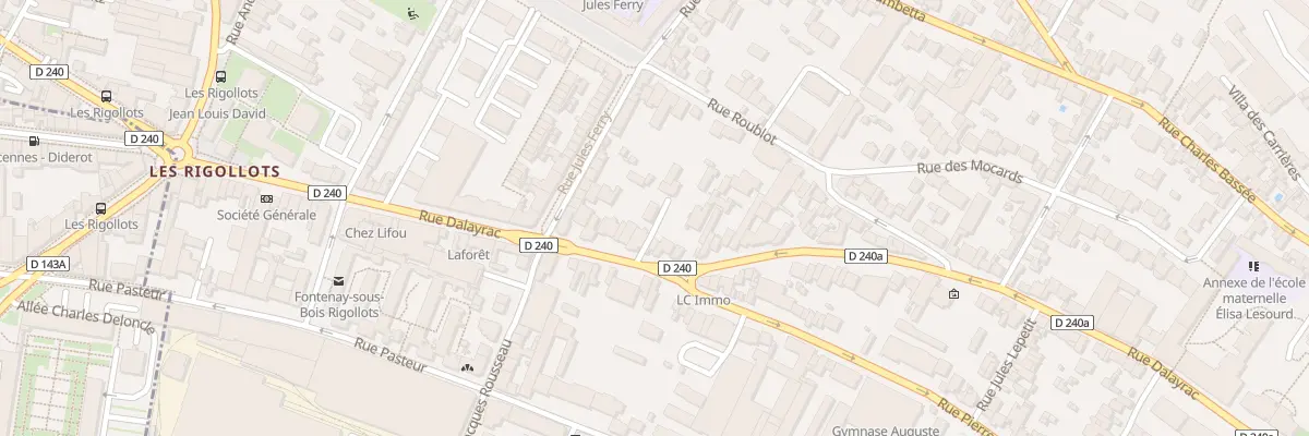Plan du 74B Rue Dalayrac à Fontenay-sous-Bois