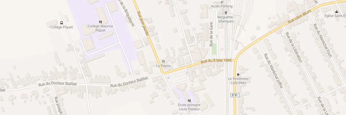 Plan du 3 Rue du 8 Mai à Isbergues