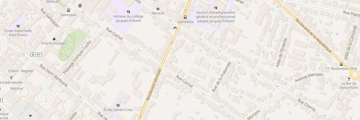 Plan du 74 Bd Michelet à Noisy-le-Sec