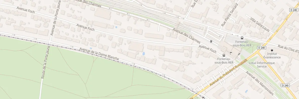 Plan du 33 Av Foch à Fontenay-sous-Bois