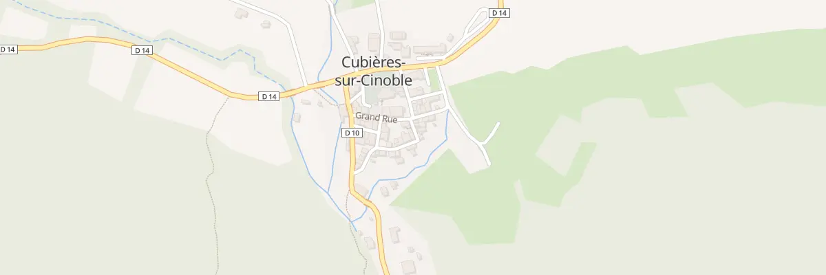 Plan du 2 Rue des Jardins à Cubières-sur-Cinoble