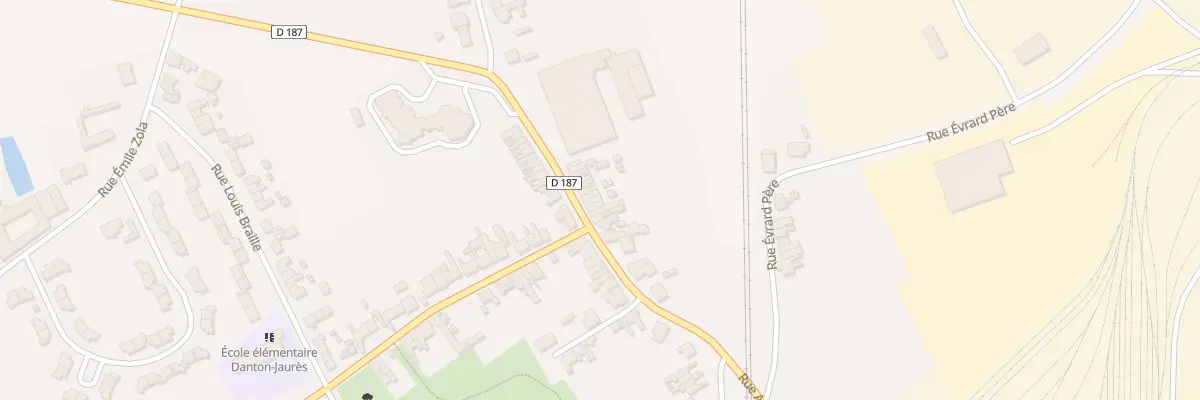 Plan du 1187 Rue Emile Zola à Isbergues
