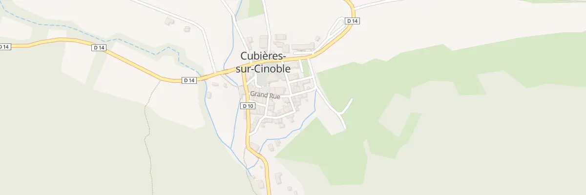 Plan du Village à Cubières-sur-Cinoble