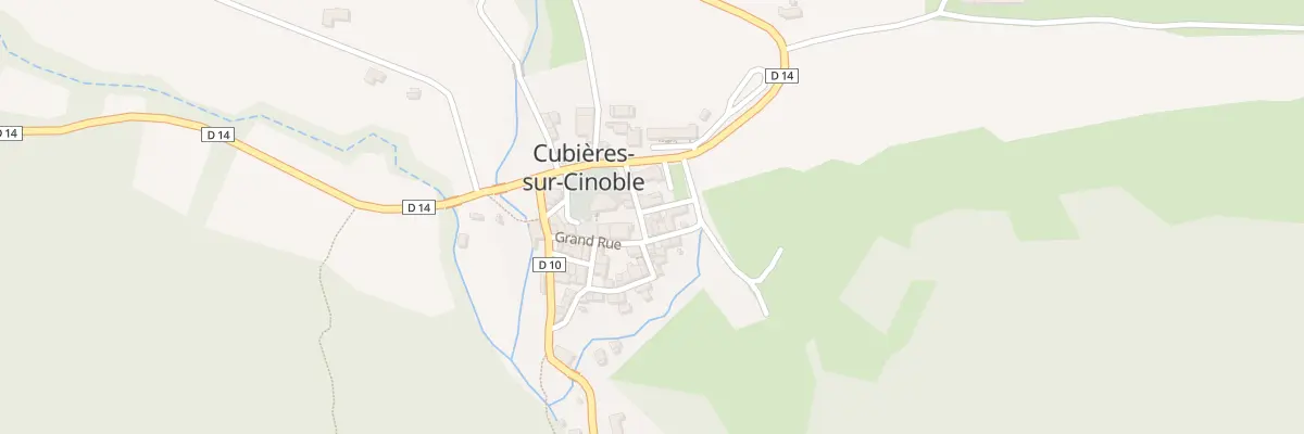 Plan du 1 Rue du Chateau à Cubières-sur-Cinoble
