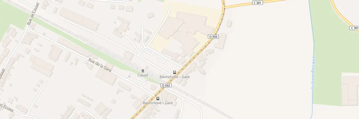 Plan du 65 Rte de St Omer à Bavinchove