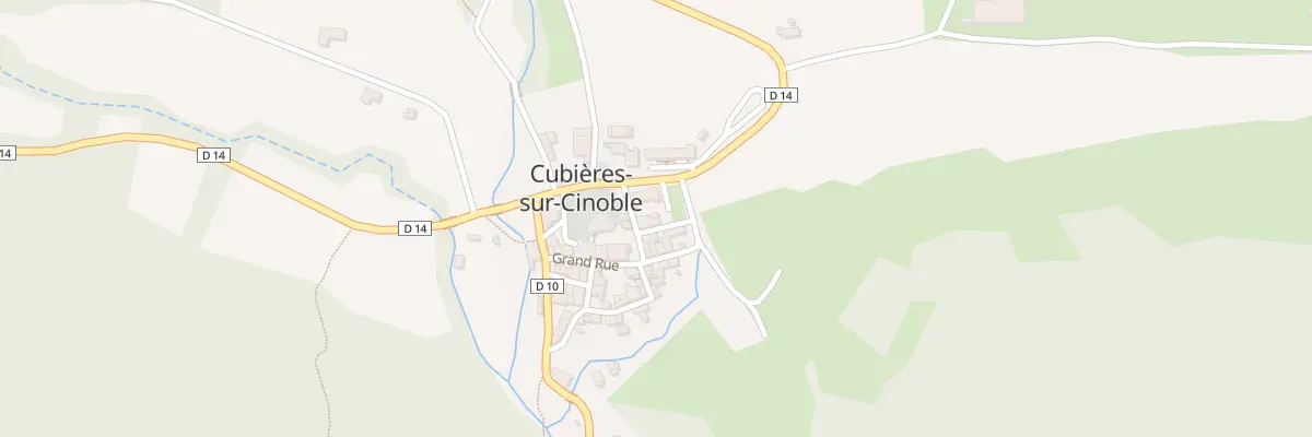 Plan de la Rue de l’Impasse à Cubières-sur-Cinoble