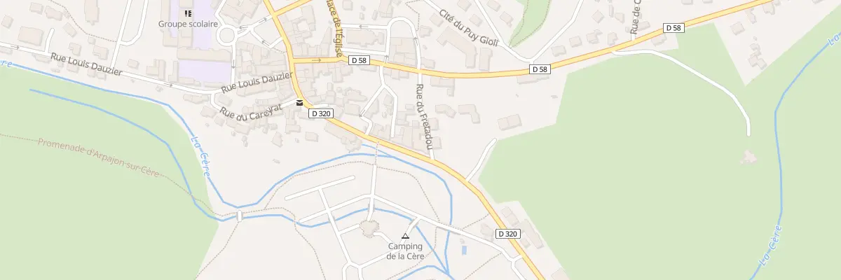 Plan du 15 Rue Felix Ramond à Arpajon-sur-Cère