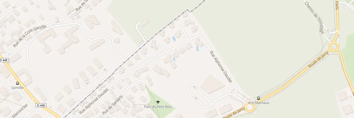 Plan du 7 Rue Alphonse Daudet à Étiolles