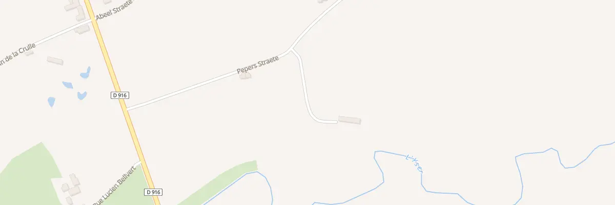 Plan du 256 Entre Peper Straete et l’Y à Wormhout