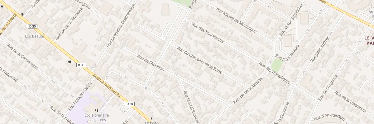 Plan du 32 Rue Du Chevalier De La Barre à Drancy
