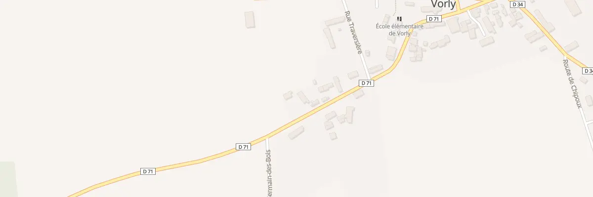 Plan du 23 Rte de Levet à Vorly