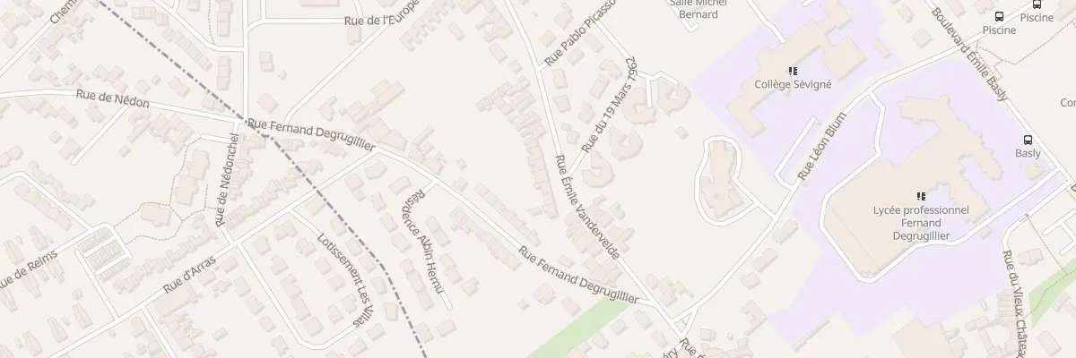 Plan du 63 Rue Emile Vandervelde à Auchel