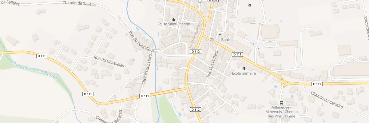 Plan du 3 Av de la Clamoux à Villeneuve-Minervois