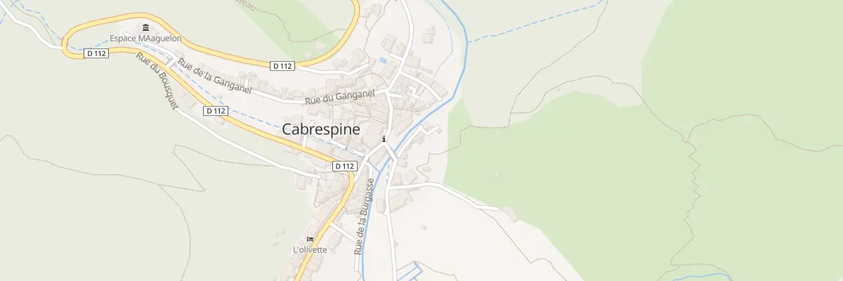 Plan de la Rue de la Rochele à Cabrespine