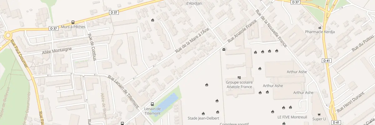 Plan du 25 Rue Anatole France à Montreuil