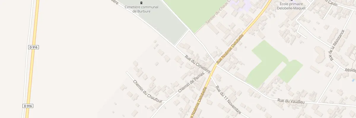 Plan du 7 Rue du Cimetière à Burbure