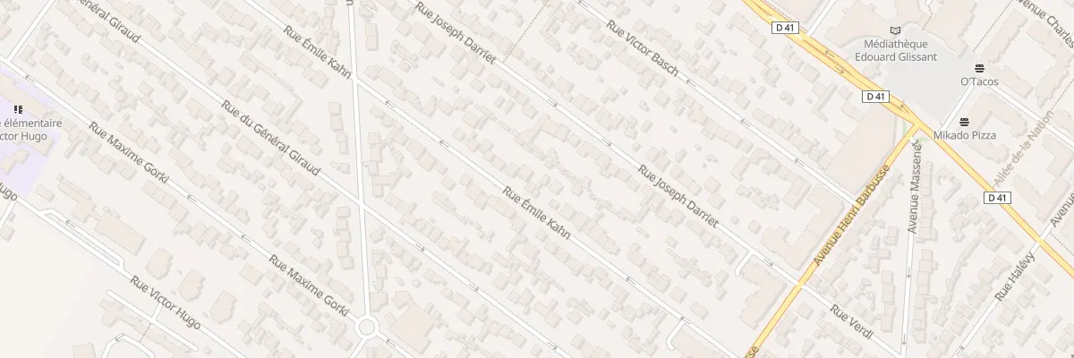 Plan du 34 Rue Emile Kahn au Blanc-Mesnil