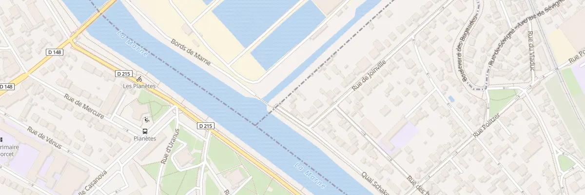 Plan du 1 Quai Schaken à Saint-Maur-des-Fossés