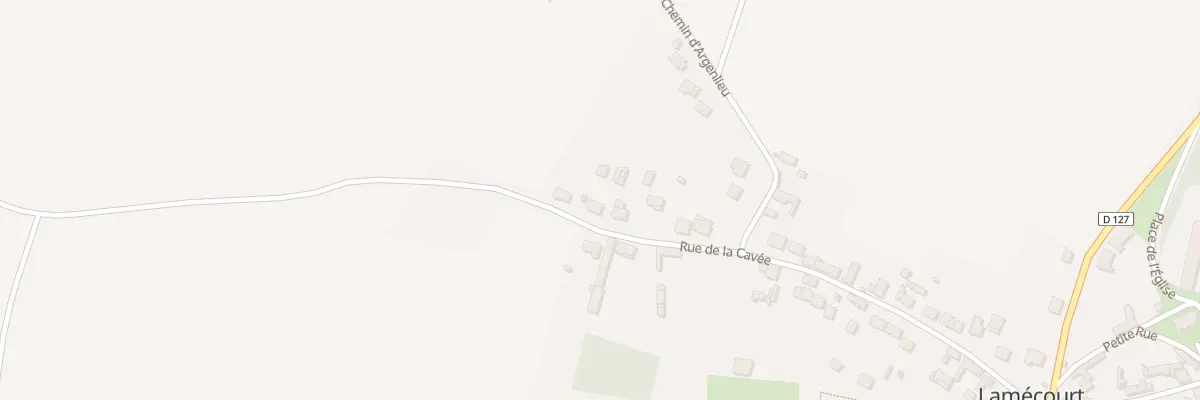 Plan du 28B Rue de la Cavée à Lamécourt