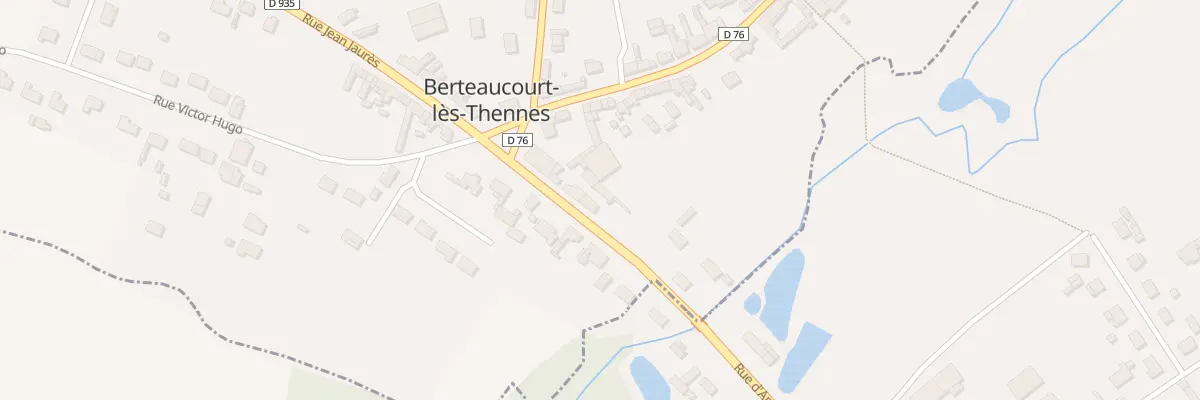 Plan du 4 Rue Jean Jaurès à Berteaucourt-lès-Thennes