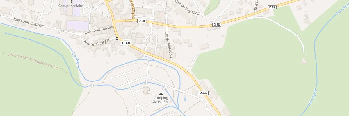 Plan du 13 Rue Felix Ramond à Arpajon-sur-Cère