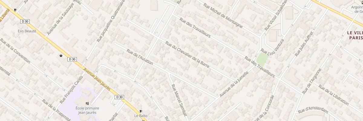 Plan du 36 Rue Du Chevalier De La Barre à Drancy