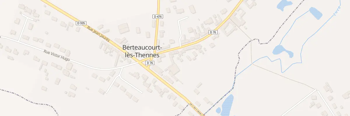 Plan du 4 Rue Jules Ferry à Berteaucourt-lès-Thennes