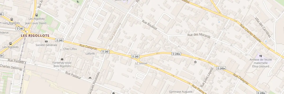 Plan du 70 Rue Dalayrac à Fontenay-sous-Bois