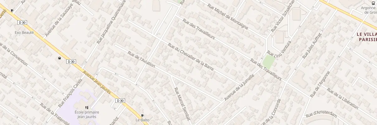 Plan du 38 Rue Du Chevalier De La Barre à Drancy