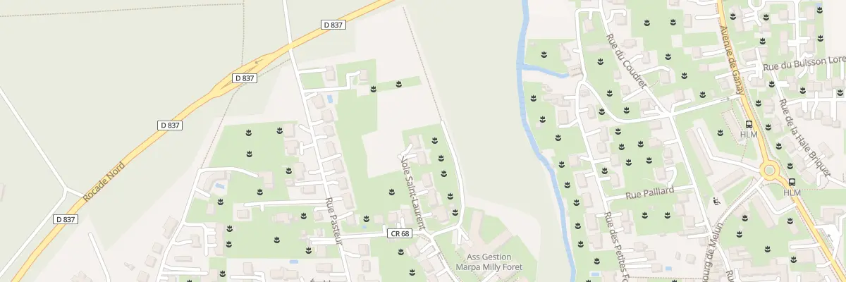 Plan du 2 Vc Voie Saint Laurent à Milly-la-Forêt