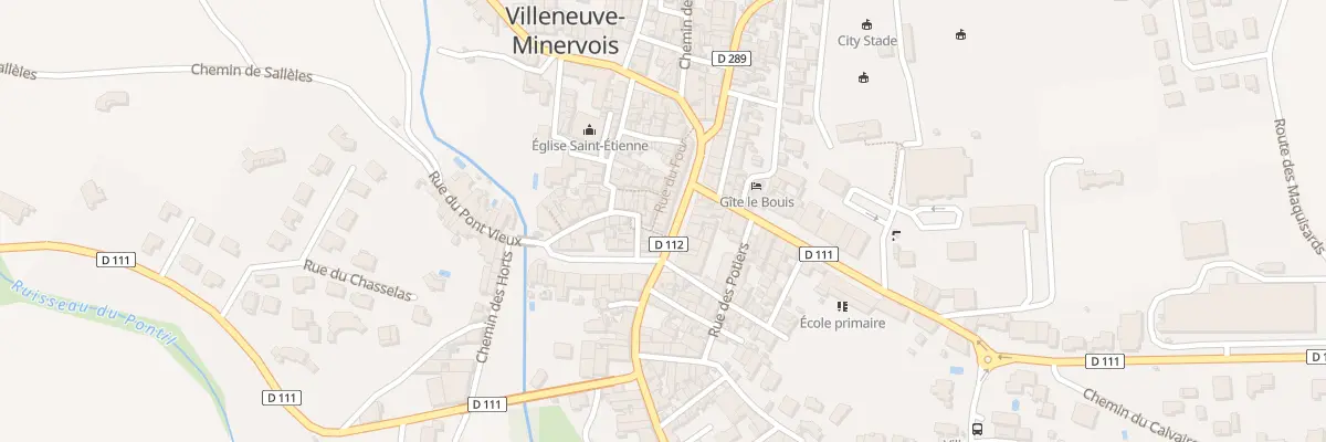 Plan du 3 Prom des Fossés à Villeneuve-Minervois
