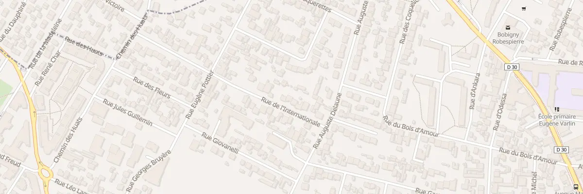 Plan du 12 Rue de l’Internationale à Bobigny