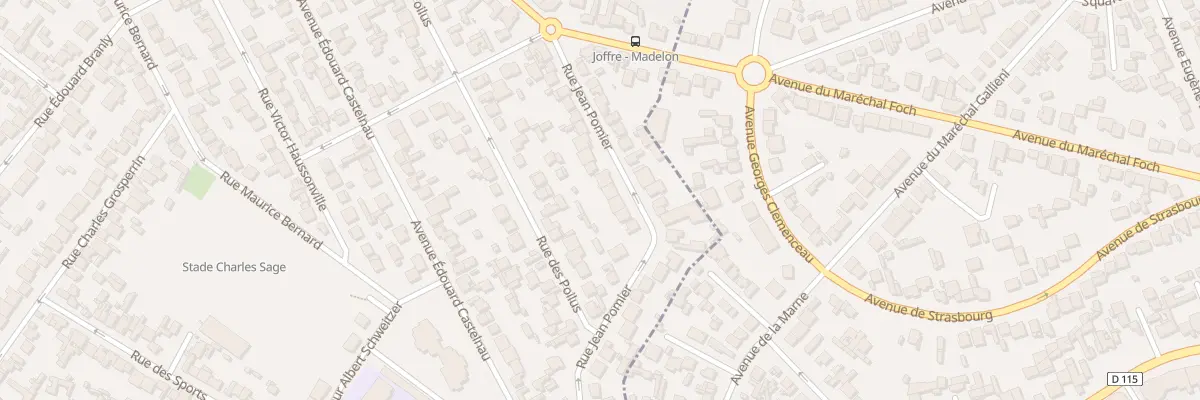 Plan du 24 Rue Jean Pomier à Drancy