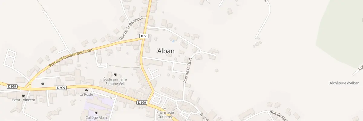Plan du 10 Rue de Belsert à Alban