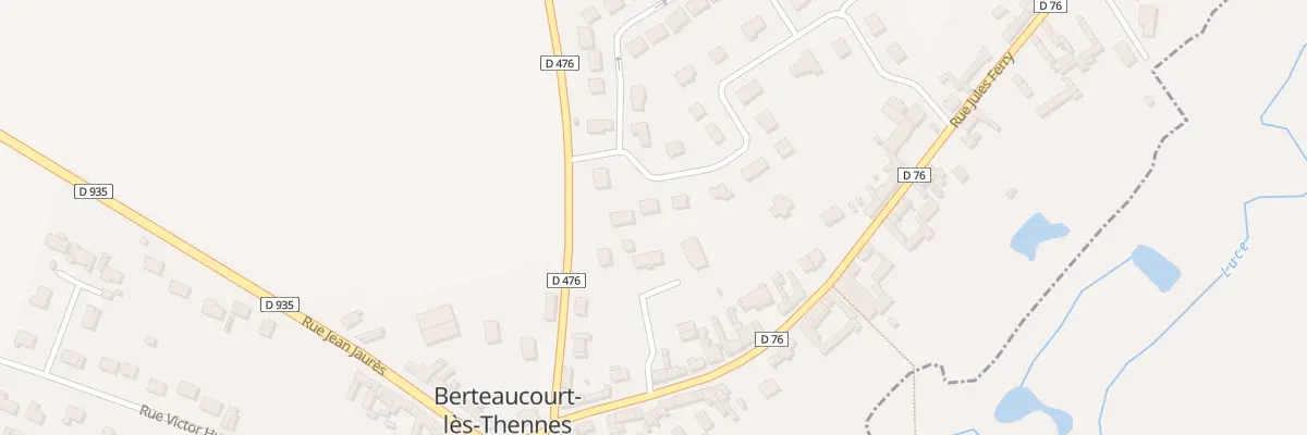 Plan du 7 Rue Charles Billoré à Berteaucourt-lès-Thennes