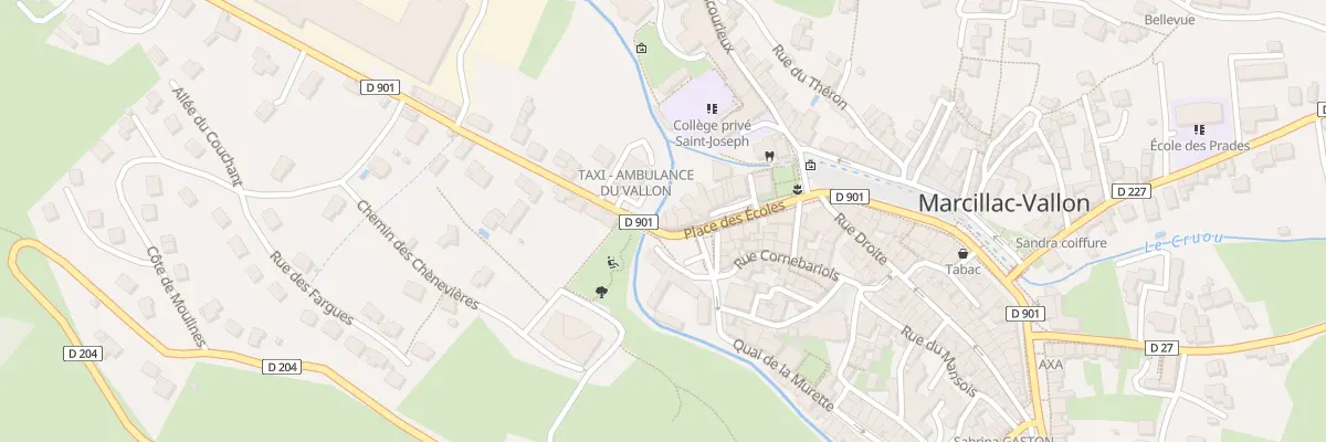 Plan du 10 Pl des Ecoles à Marcillac-Vallon