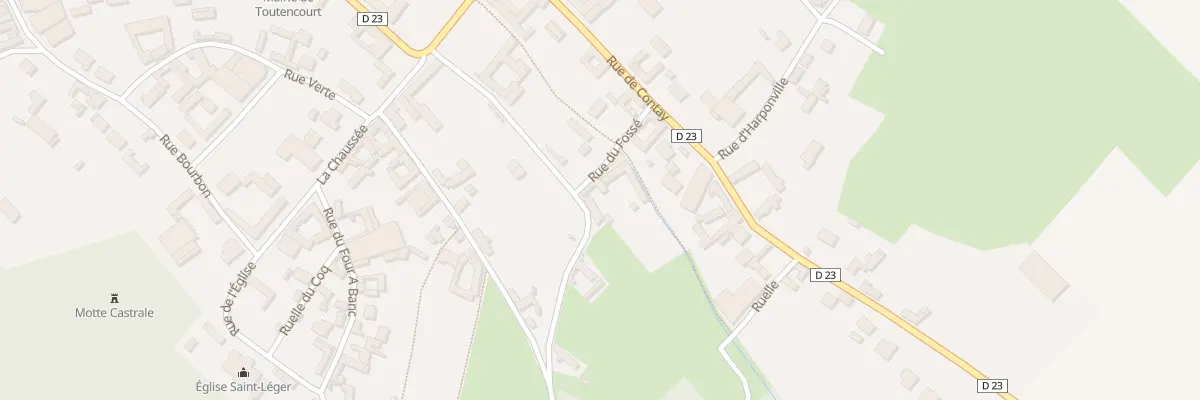 Plan du 5 Rue Basse du Mont Renard à Toutencourt