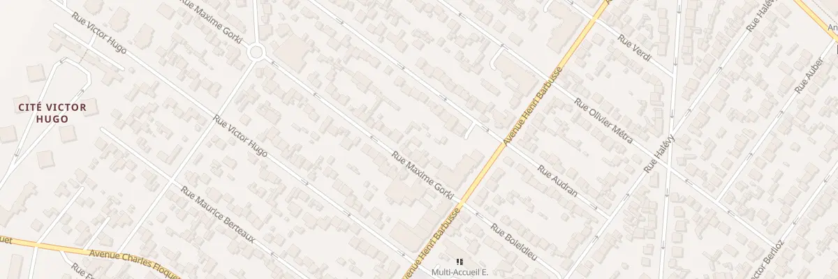 Plan du 10 Rue Maxime Gorki au Blanc-Mesnil