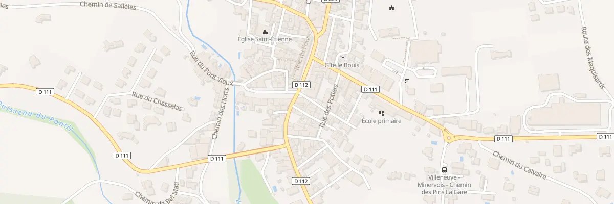 Plan du 4 Rue Jean Baptiste Meyer à Villeneuve-Minervois