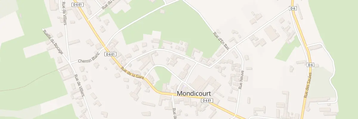 Plan du 6 Rue des Bosquets à Mondicourt